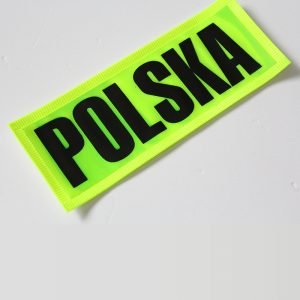 żółty emblemat odblaskowy - Polska